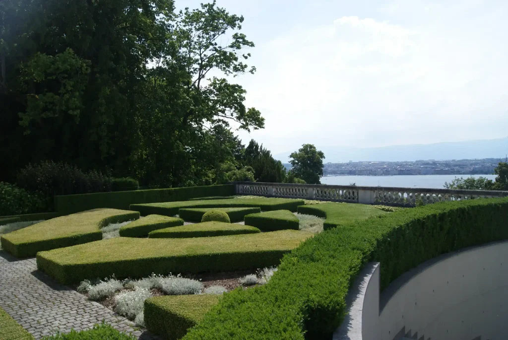 Image of the venue of the World Chess Championship 2026, Gukesh vs Sindarov: Cologny, Geneva, Switzerland.
