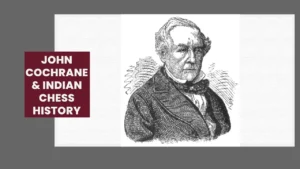 19th-century engraving of John Cochrane, the Scottish chess master linked to Indian chess history and the Calcutta Chess Club.
